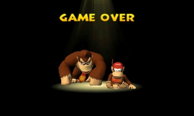 Donkey Kong Country Returns 3D, Game Over Dex Wiki