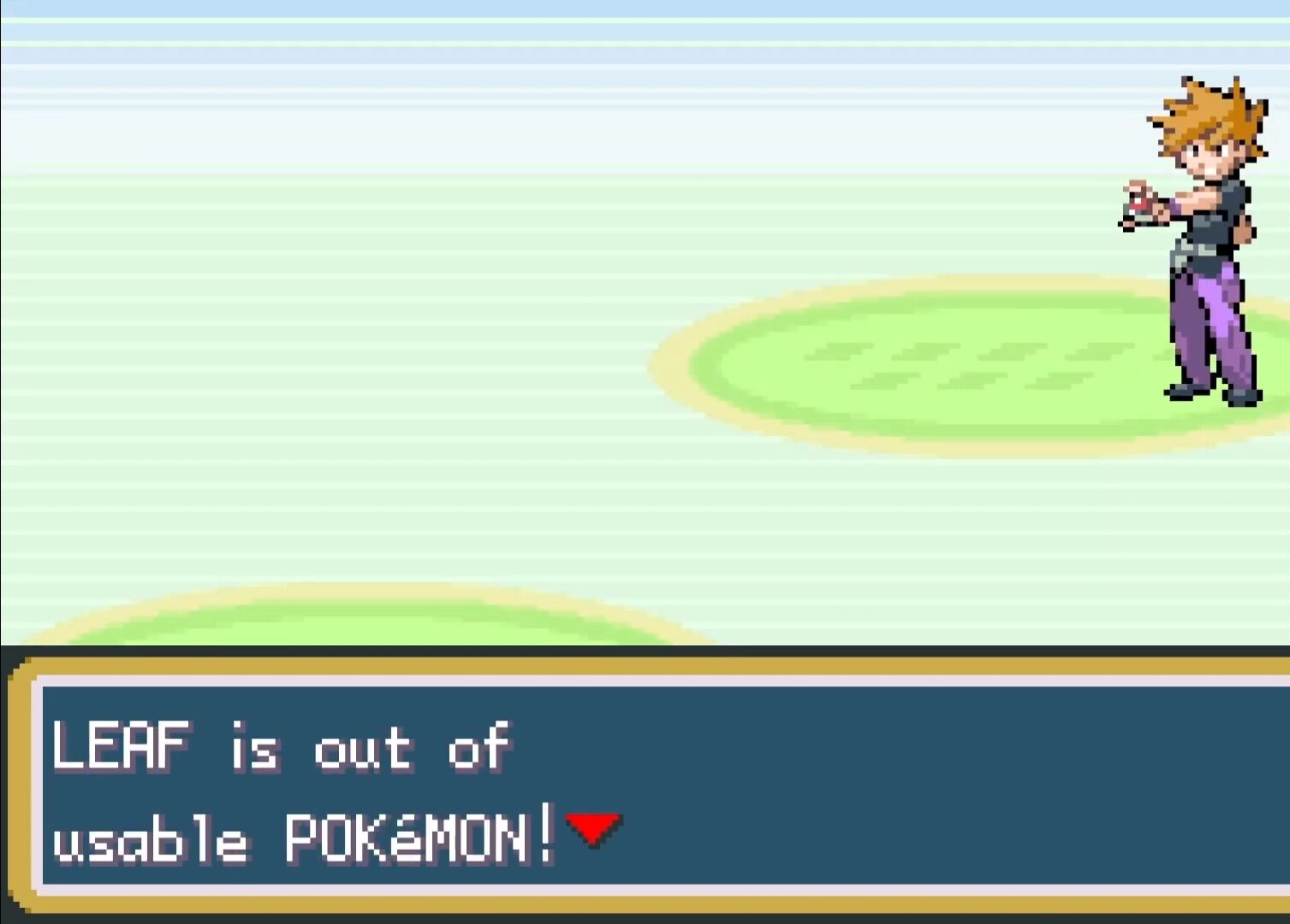 Screenshot of Pokémon FireRed Version (Game Boy Advance, 2004