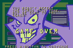 Scooby Doo and the Cyber Chase GBA Game Over Dex Wiki Fandom