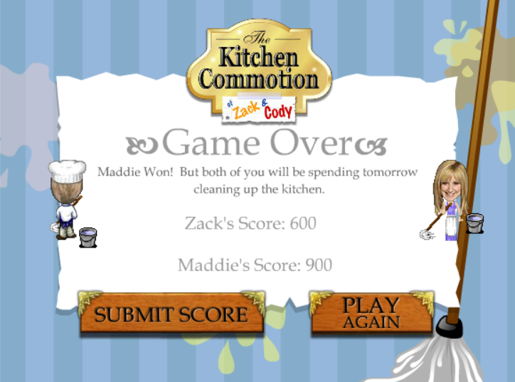 The Suite Life of Zack & Cody: Kitchen Commotion | Game Over Dex 