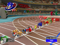 der 100 m-Sprint (Wii-Version)