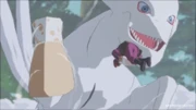 Han als Kokuou gegen Roushi