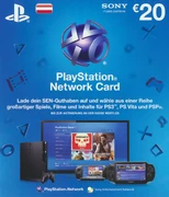österreichische PSN-Card im Wert von 20 €