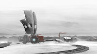 FAR-Lone-Sails Screenshot Schnee-Landschaft