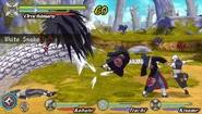Orochimaru (Schlangenform) vs. Itachi u. Kisame