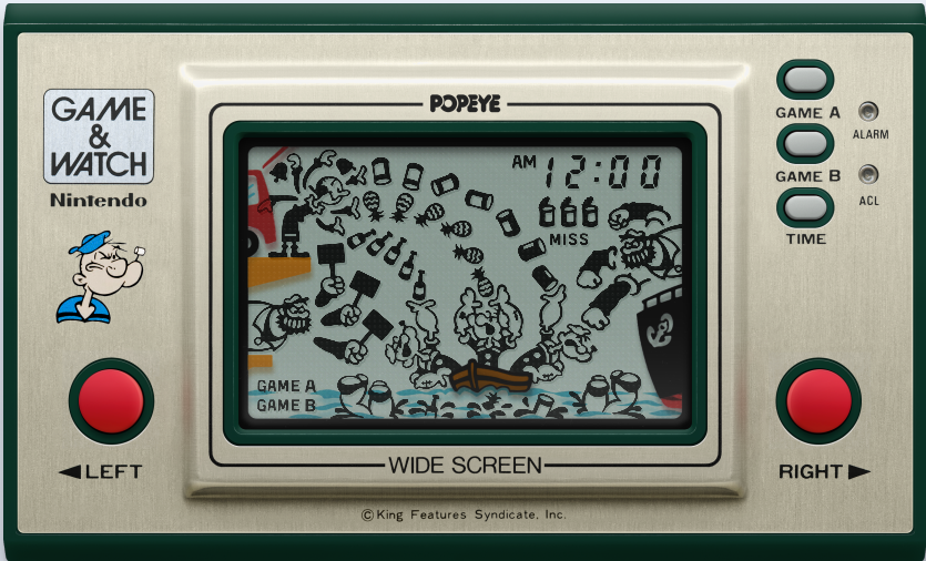 Popeye (Wide Screen) | Game & watch Appreciation Wiki |