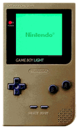 Gold Game Boy Light.