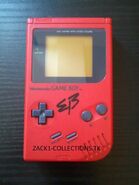 A Red Game Boy with the EB logo on it (Released in United Kingdom)