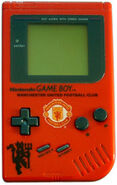 A limited edition Red Play it Loud! Series Game Boy with Manchester United logo on it (Released only in the United Kingdom)