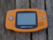 An Orange Game Boy Advance.