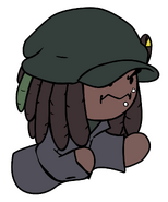 Pose from the side in Grumpcade