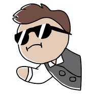 Pose from the side (with sunglasses)