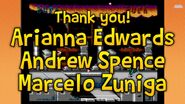 Thank you to Arianna Edwards, Andrew Spence, and Marcelo Zuniga.