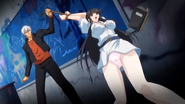 Urara restrained by Tatsuya
