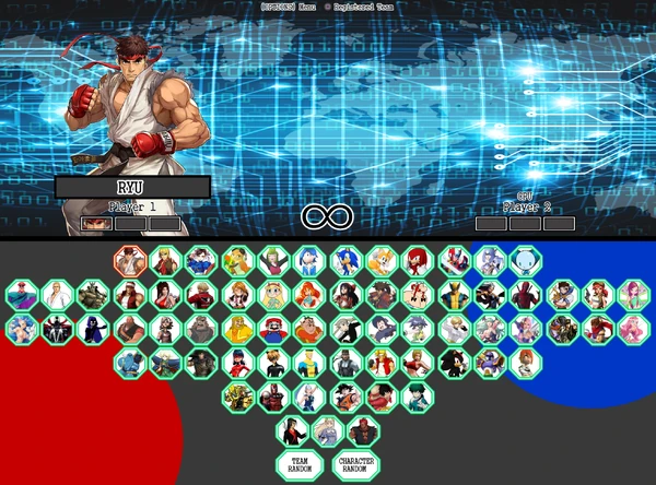 Extreme Cross Character Select