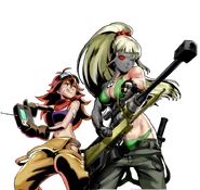 Caroline and Cyborg-Dragunov (Metal Slug 9)