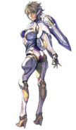 Fiora in her Mechon armor