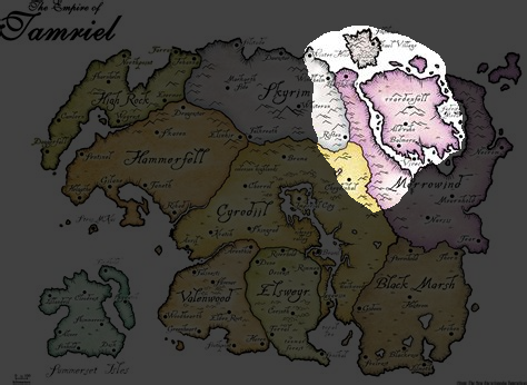 My idea of what the ElderScrolls 6 Redfall map could look like. If