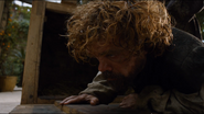 Tyrion coming out of the crate during Season 5.