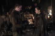 S8 Ep 1 Gendry & Arya