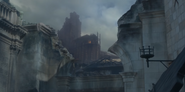 The Red keep in ruin following Daenerys burning the city.