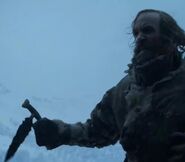 The Hound with a dragonglass dagger