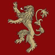 House Lannister of Casterly Rock - a golden lion on a red field
