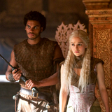 Daenerys Targaryen with Kovarro in "A Man Without Honor."