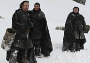 (from left to right) Dolorous Edd, Grenn, and Samwell Tarly.