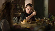 Arya with a knife