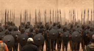 Unsullied on set of season 3