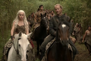 Jorah stays be Khaleesi's side, "Lord Snow", Season 1.