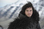 A promotional image of Jon Snow in "Valar Morghulis."