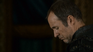 Stannis mourns his brother Renly's death in "The Ghost of Harrenhal".
