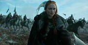 Sansa arrives at battle