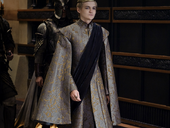 King Joffrey before walking Sansa down the aisle.