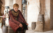 Joffrey starts wearing more armor in his everyday travel clothing in Season 2, because he's trying to look more like a warrior (though as seen here, he just ran from an angry mob who threw a cowpie in his face)