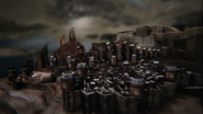 Dragonstone as shown in the title sequence