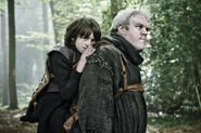 Promotional image of Bran and Hodor in the second season.