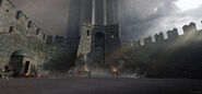 Concept art of Storm's End's main yard.