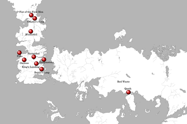 Season 2 Locations map