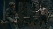 Arya and Gendry in "The Ghost of Harrenhal".