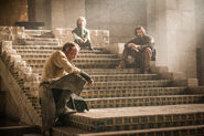 Jorah, Tyrion and Daario Naharis in "Mother's Mercy", Season 5.