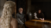 Barristan at a council meeting