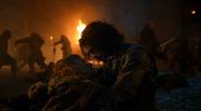 Ygritte perishes in Jon Snow's arms