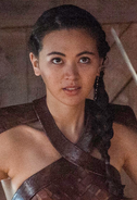 Nymeria Sand A segunda filha bastarda de Oberyn. Com o nome da rainha guerreira dos Roinares.