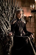 Cersei sits on the Iron Throne