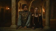 Loras Tyrell z Cersei Lannister.