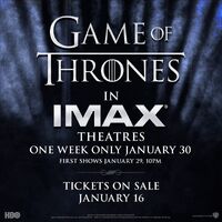 Game Of Thrones IMAX