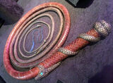 Nymeria's signature whip. Note how the handgrip is sculpted to resemble a coiled serpent.